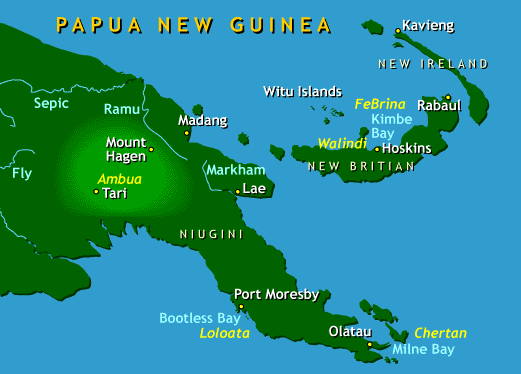 papua new guinea maps